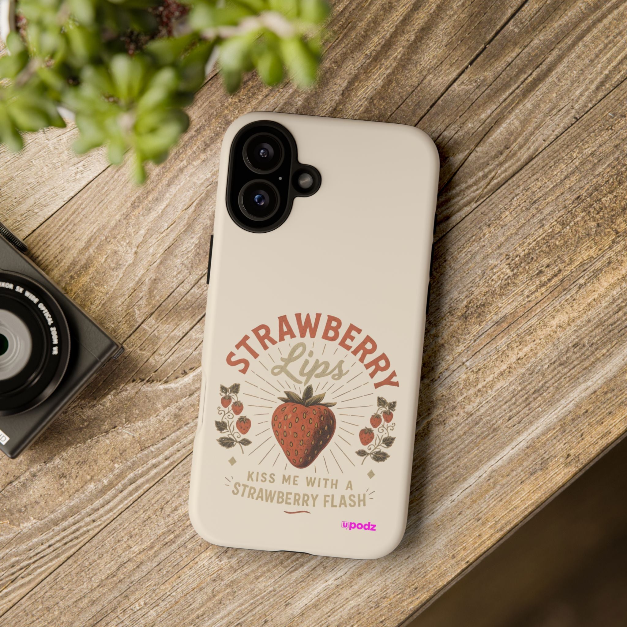 Strawberry Lips Design, Tough Cases, Phone Cover, Unique Gift