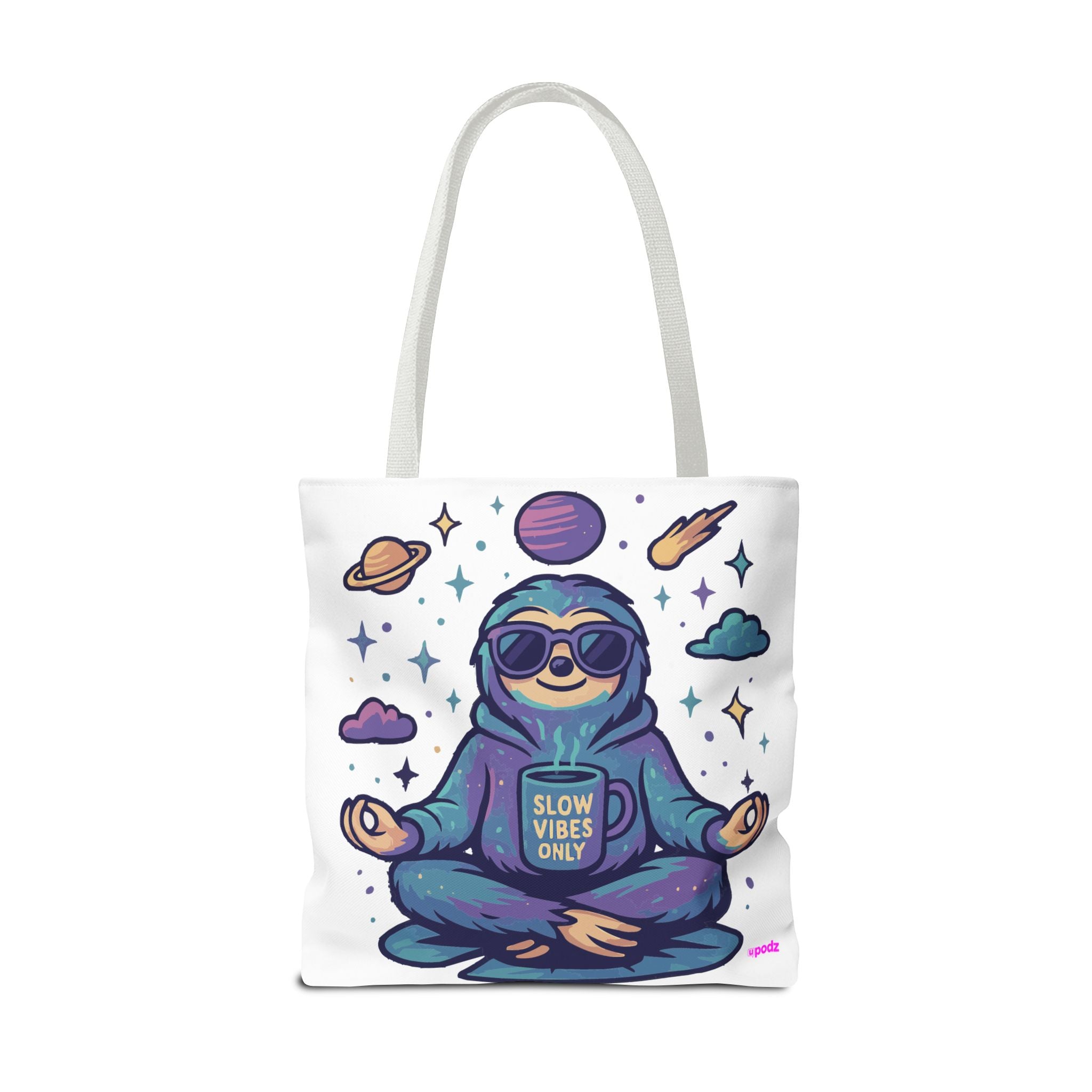 Slow Vibes Sloth Quirky Design, Fun Bag