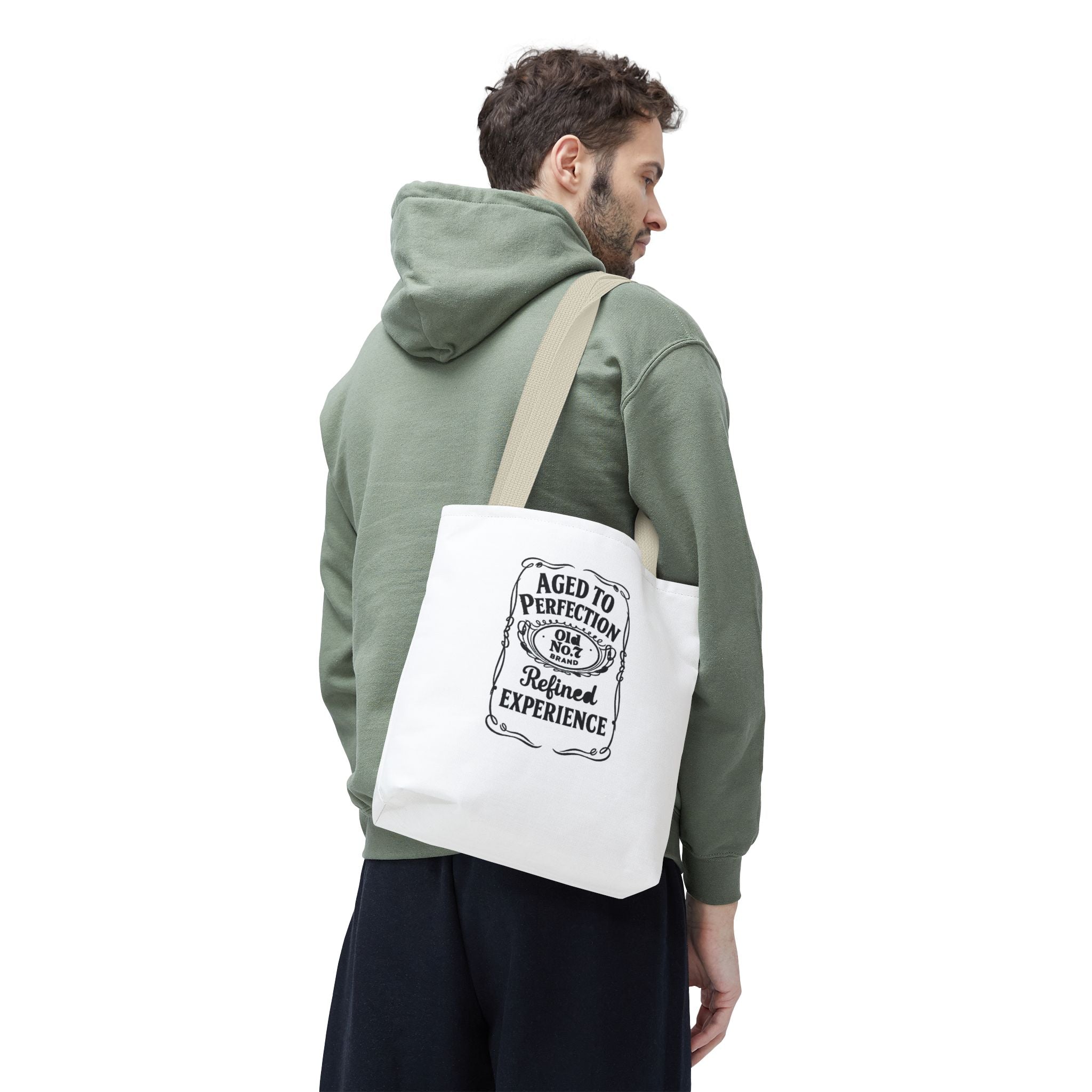 Aged to perfection Tote Bag, Inspirational Gift, Eco-Friendly Shopping Bag