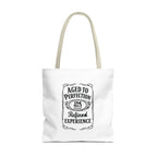 Aged to perfection Tote Bag, Inspirational Gift, Eco-Friendly Shopping Bag
