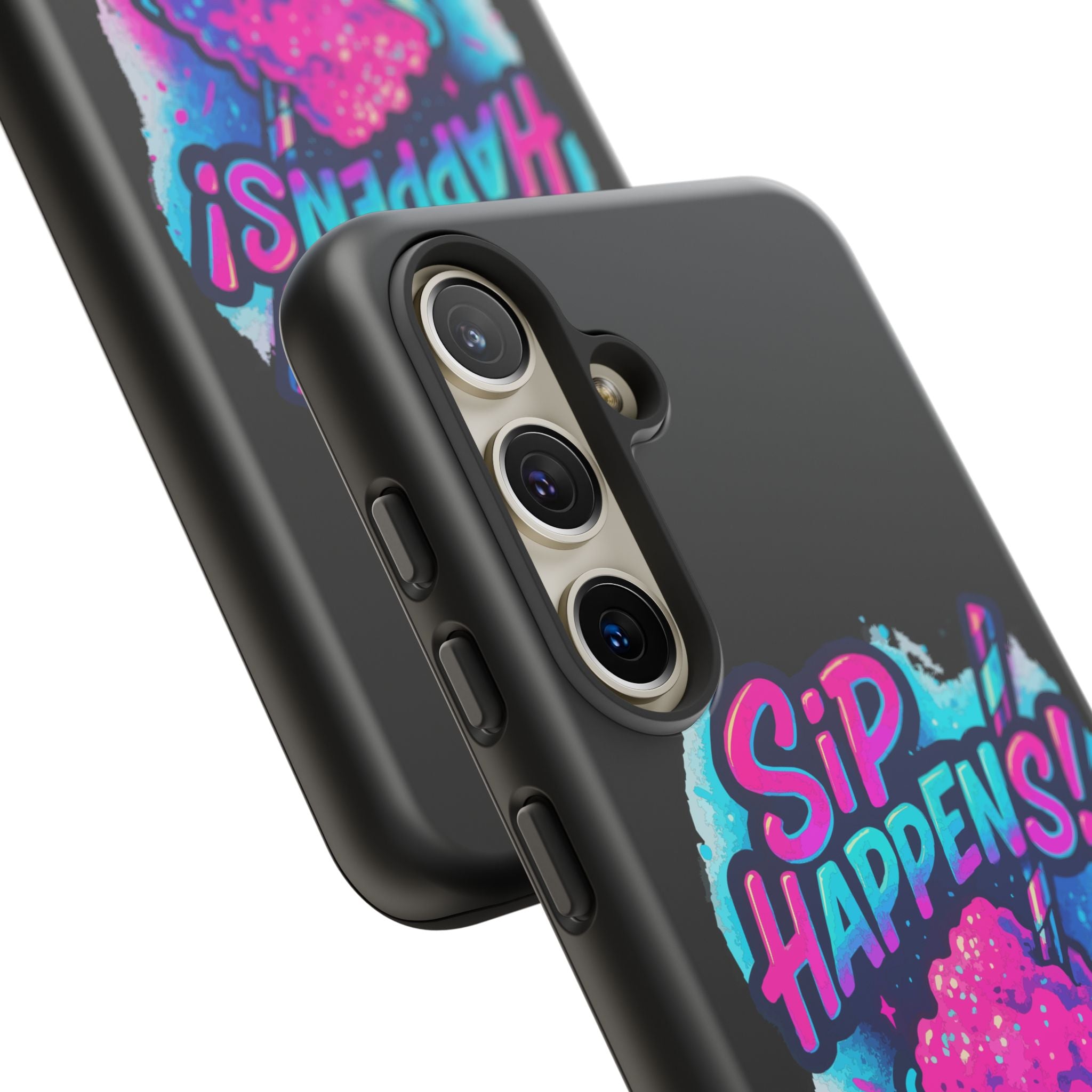 Sip Happens Phone Case Design, Tough Cases, Phone Cover