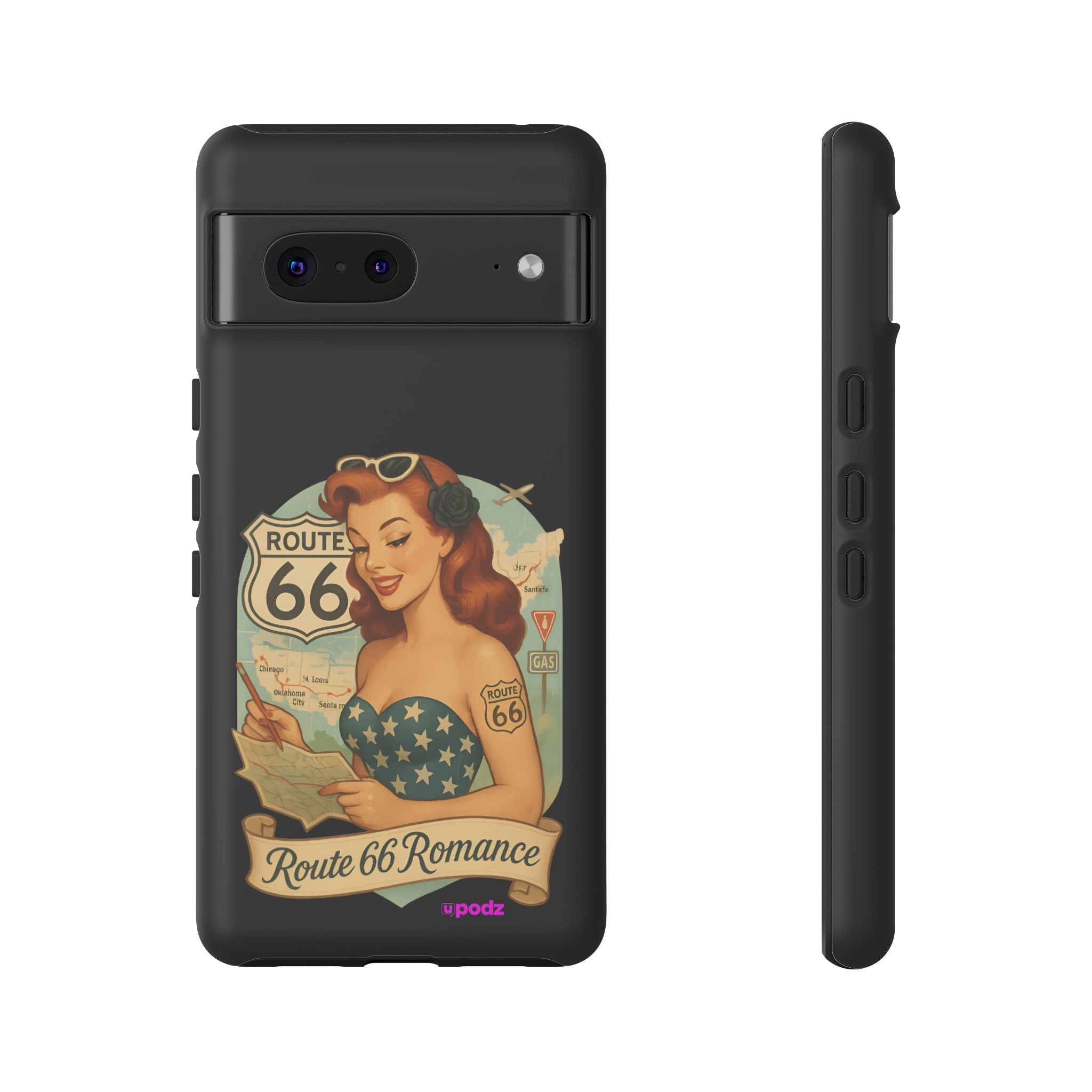 Route 66 Design, Tough Cases, Phone Cover, Unique Gift