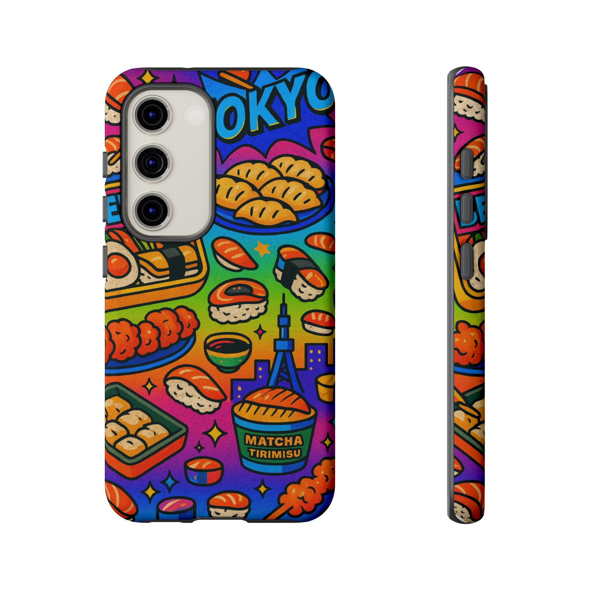 Bento Box, White Cover Design, Tough Cases, Phone Cover