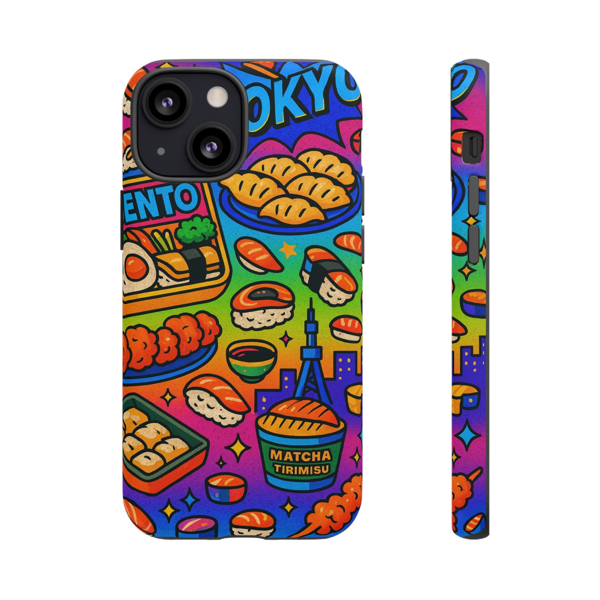 Bento Box, White Cover Design, Tough Cases, Phone Cover