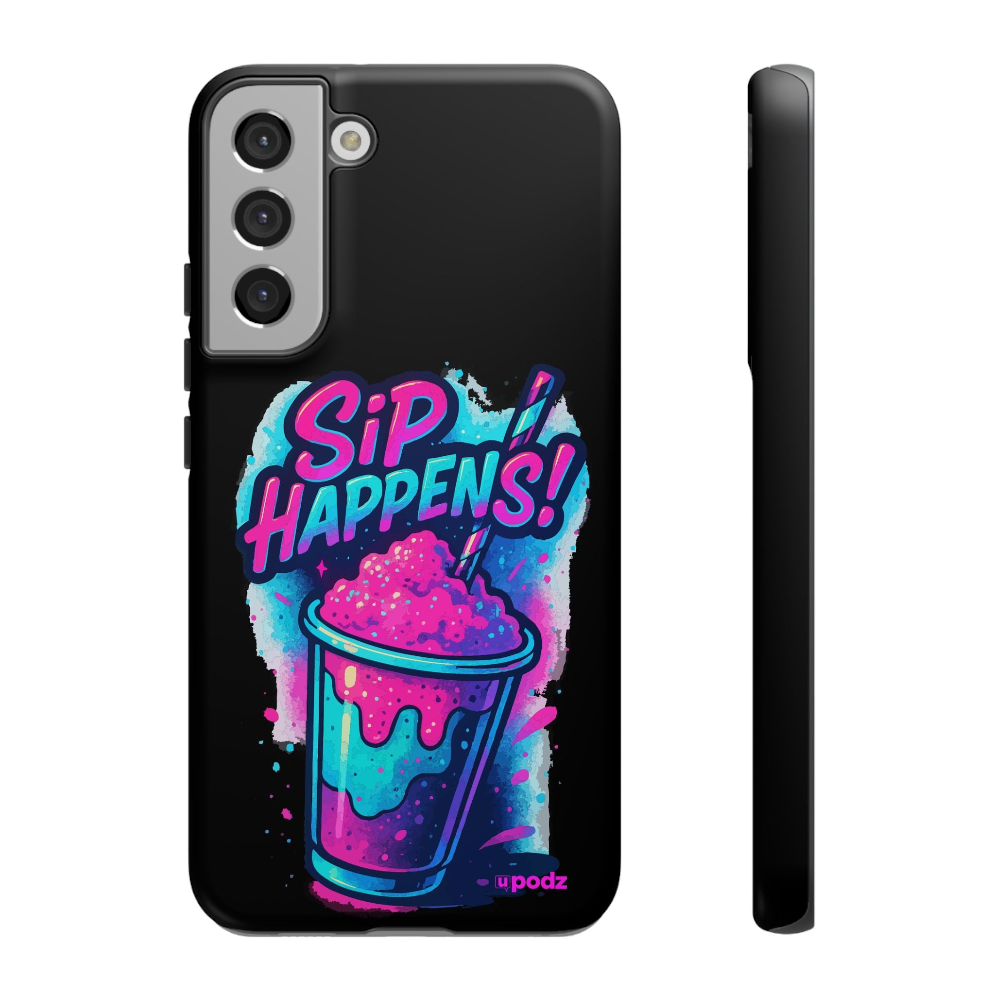 Sip Happens Phone Case Design, Tough Cases, Phone Cover