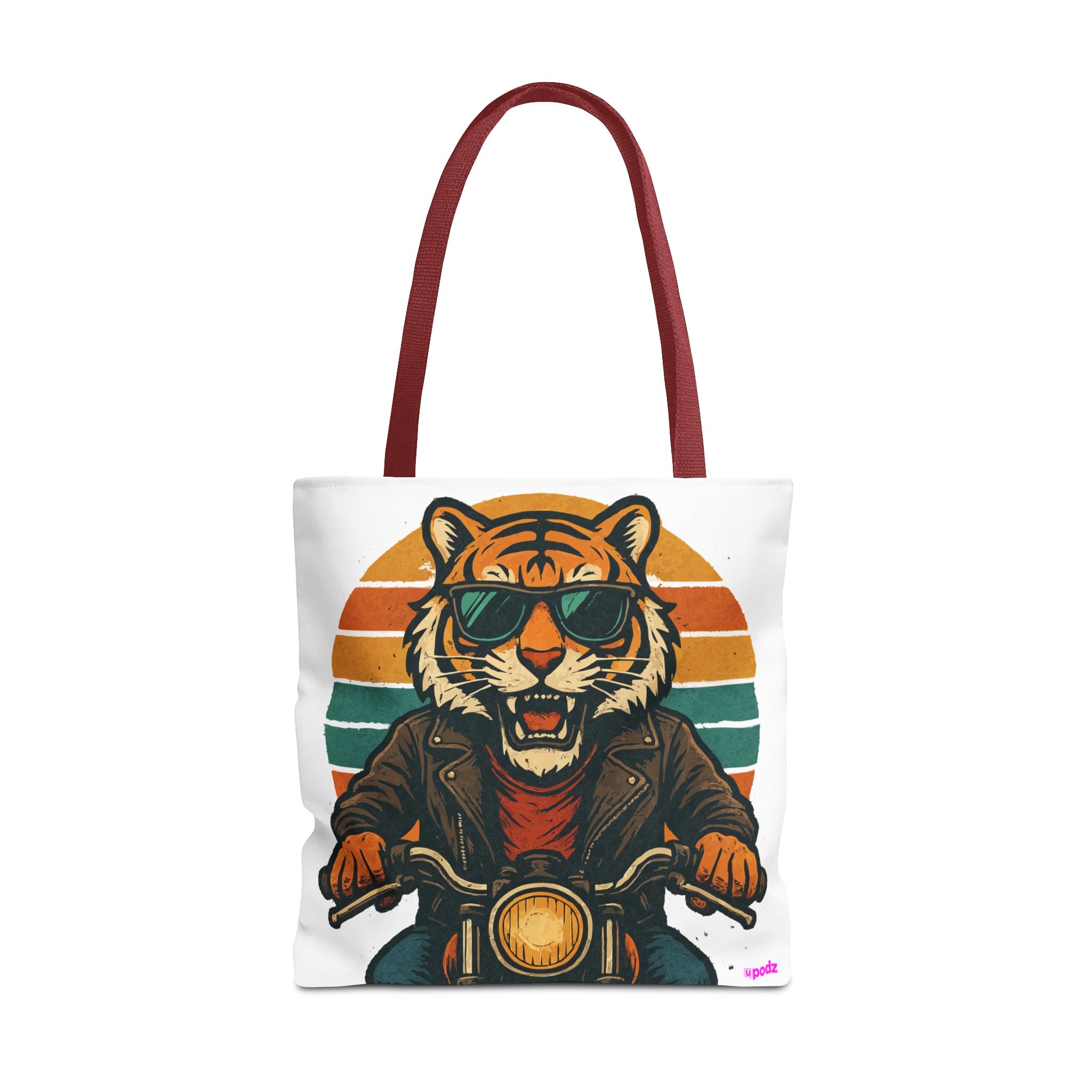 Tiger Rider Tote Bag - Quirky Fun Bag
