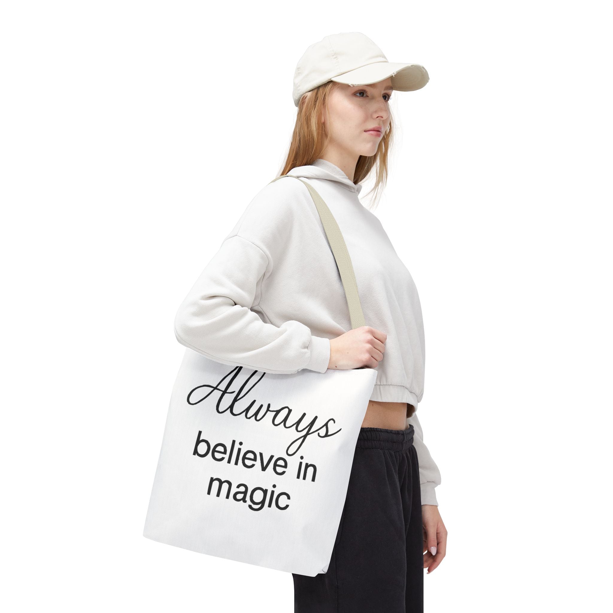 Always Believe in Magic Tote Bag, Inspirational Gift, Eco-Friendly Shopping Bag