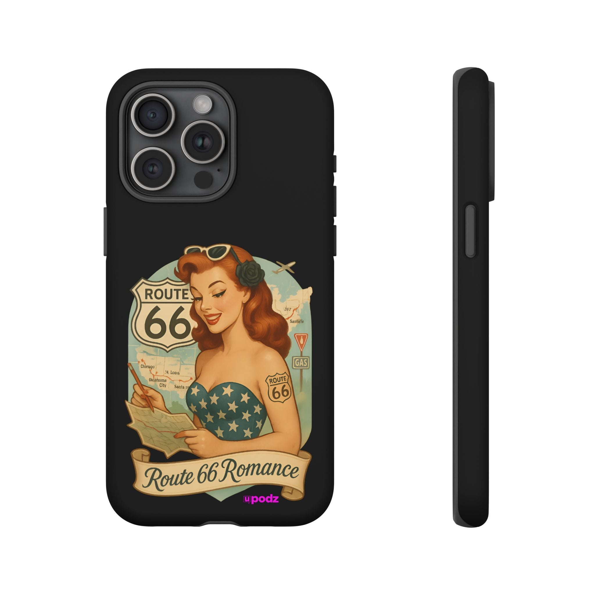 Route 66 Design, Tough Cases, Phone Cover, Unique Gift