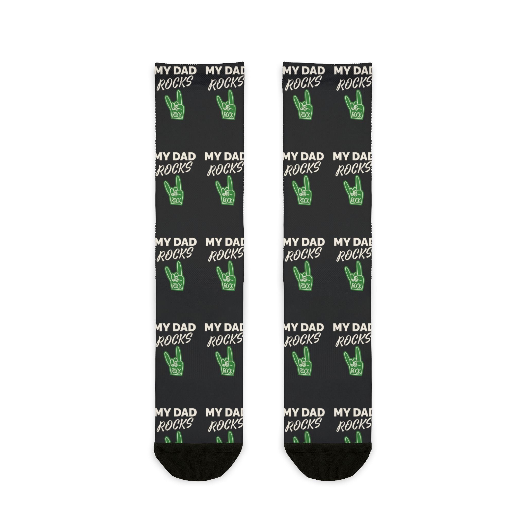 My Dad Rocks Design, Sublimation Crew Socks