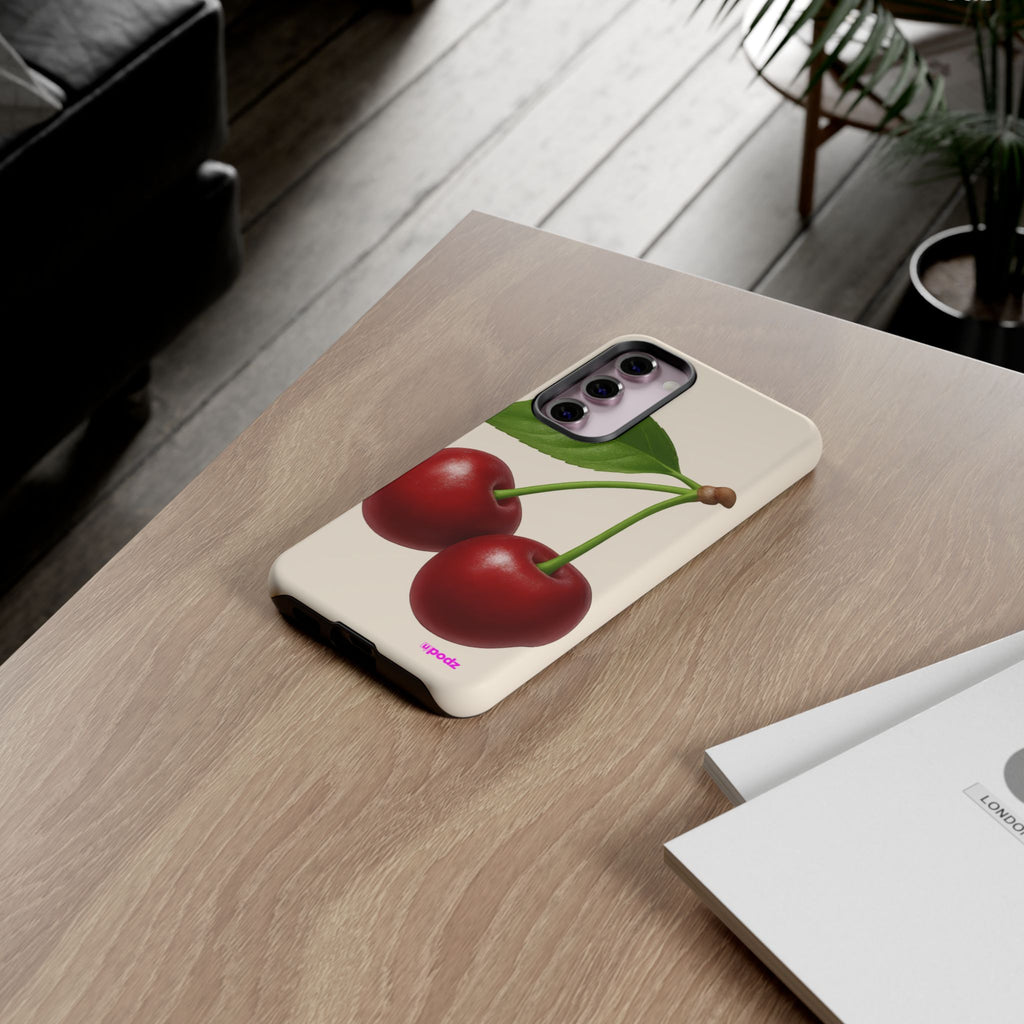Red Cherry Design, Tough Cases, Phone Cover