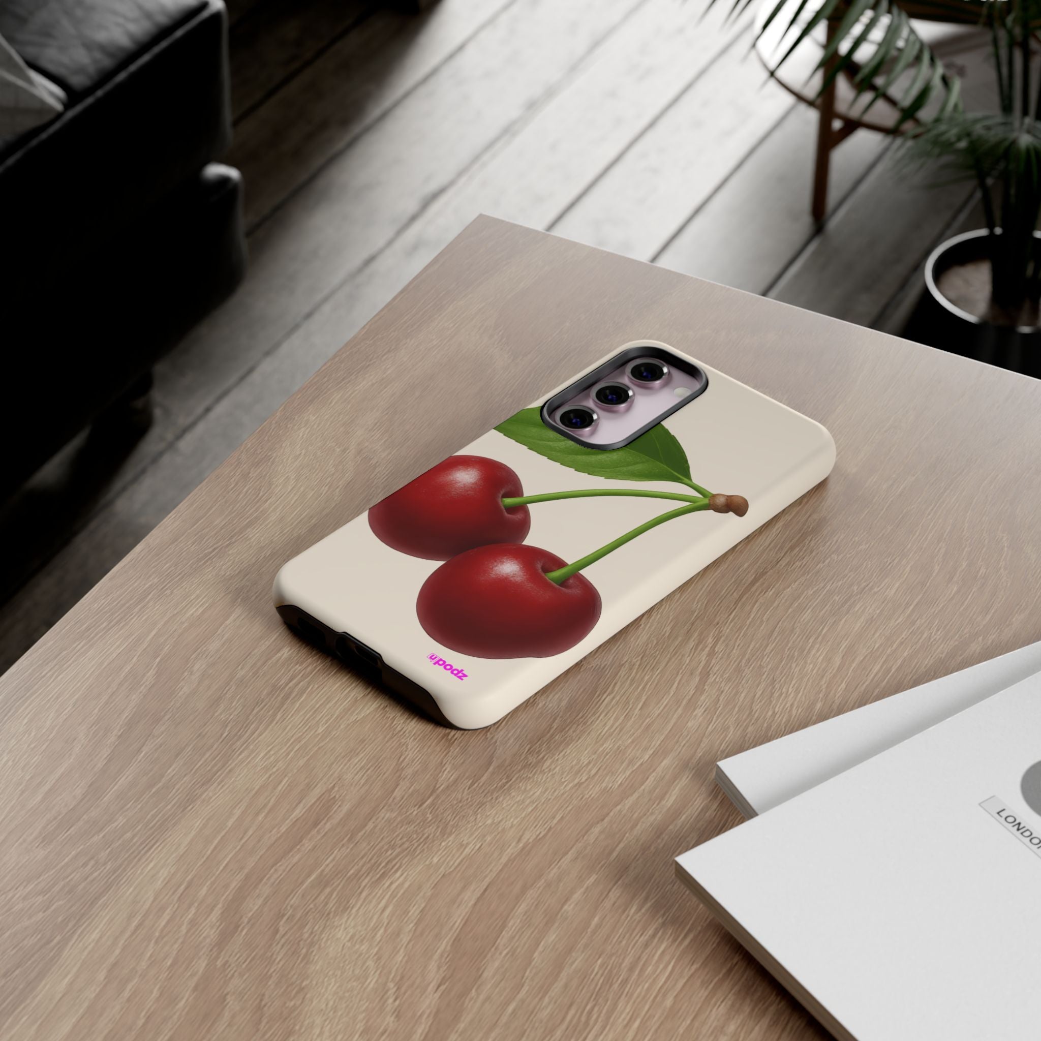 Red Cherry Design, Tough Cases, Phone Cover