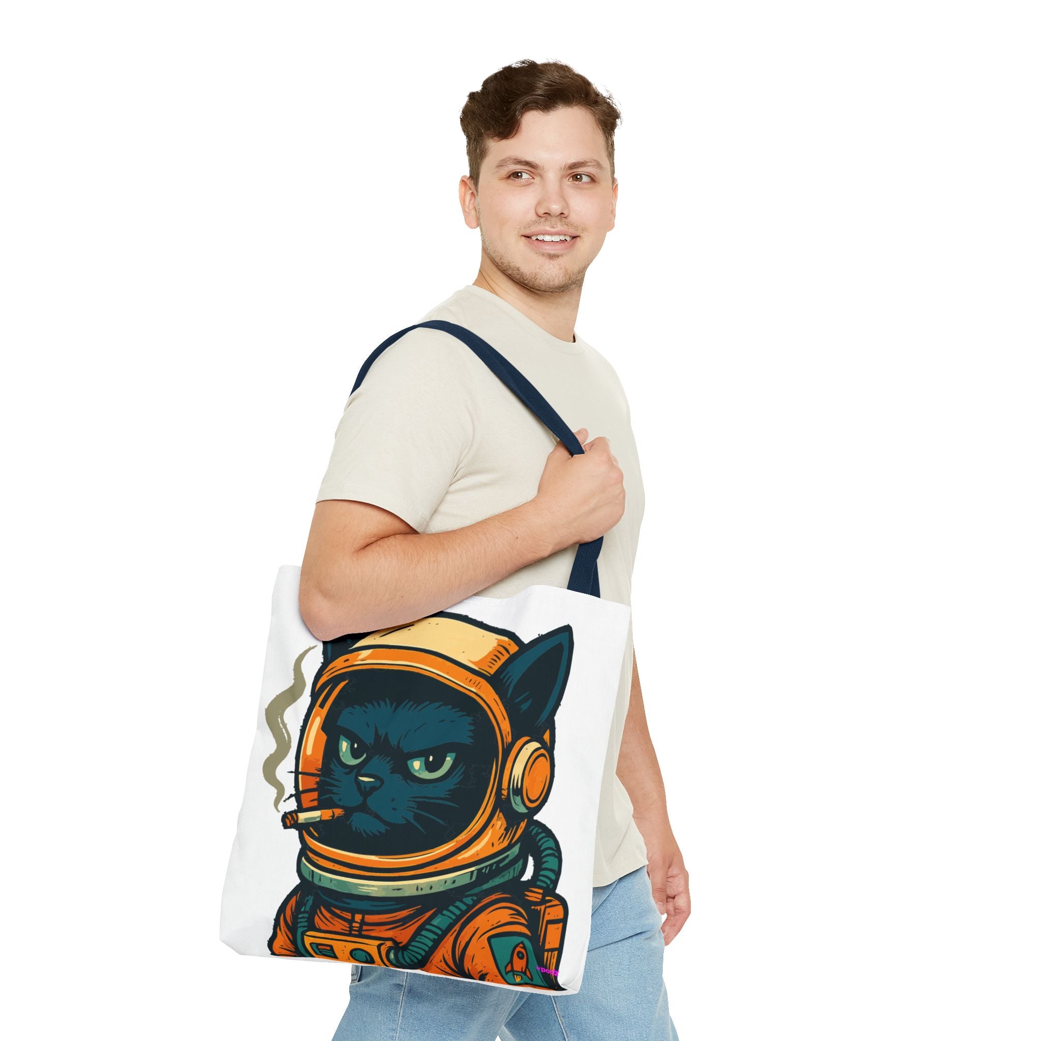 Smokin Cat Tote Bag - Quirky Fun Bag