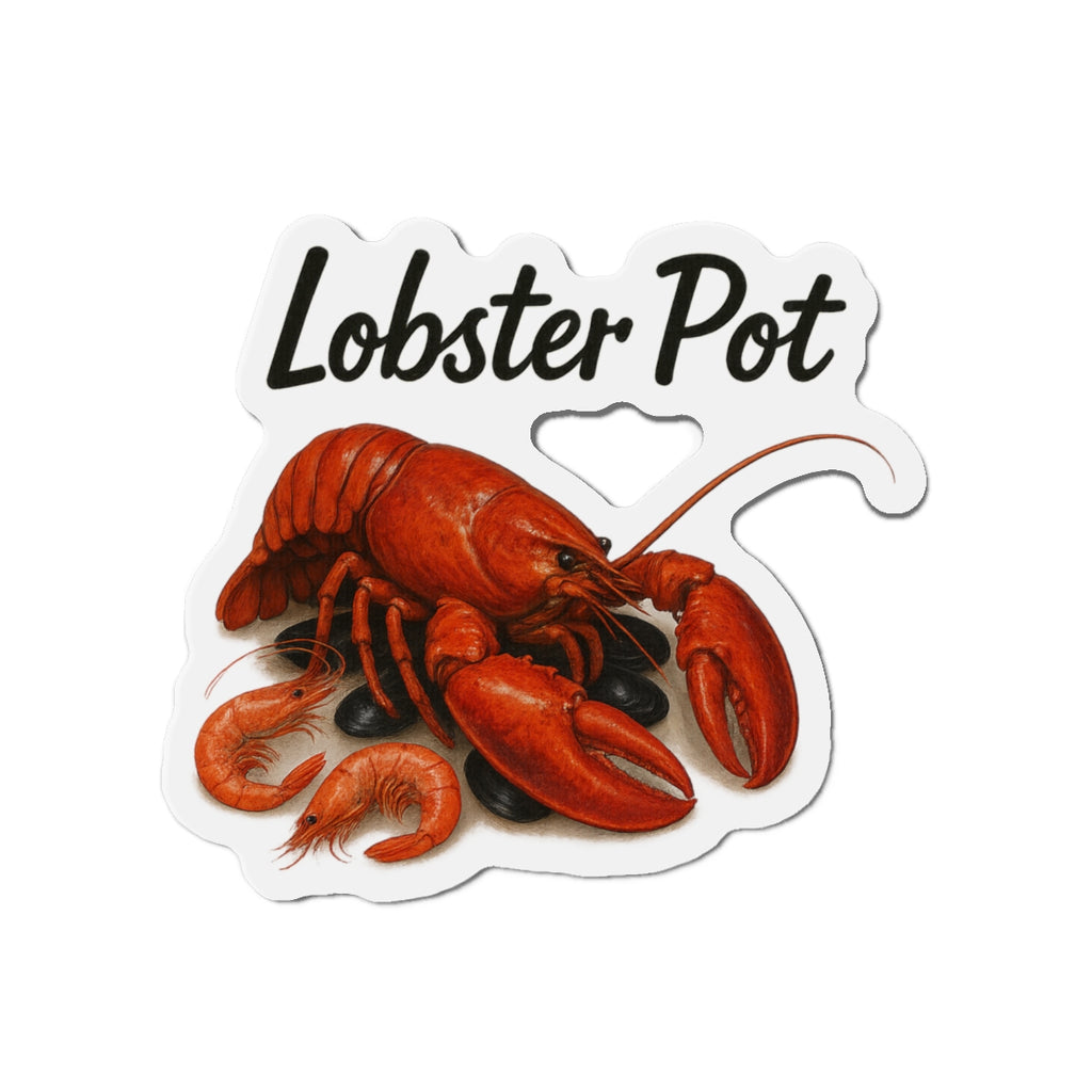 Lobster Pot Die-Cut Magnets, Fun Refrigerator Magnets