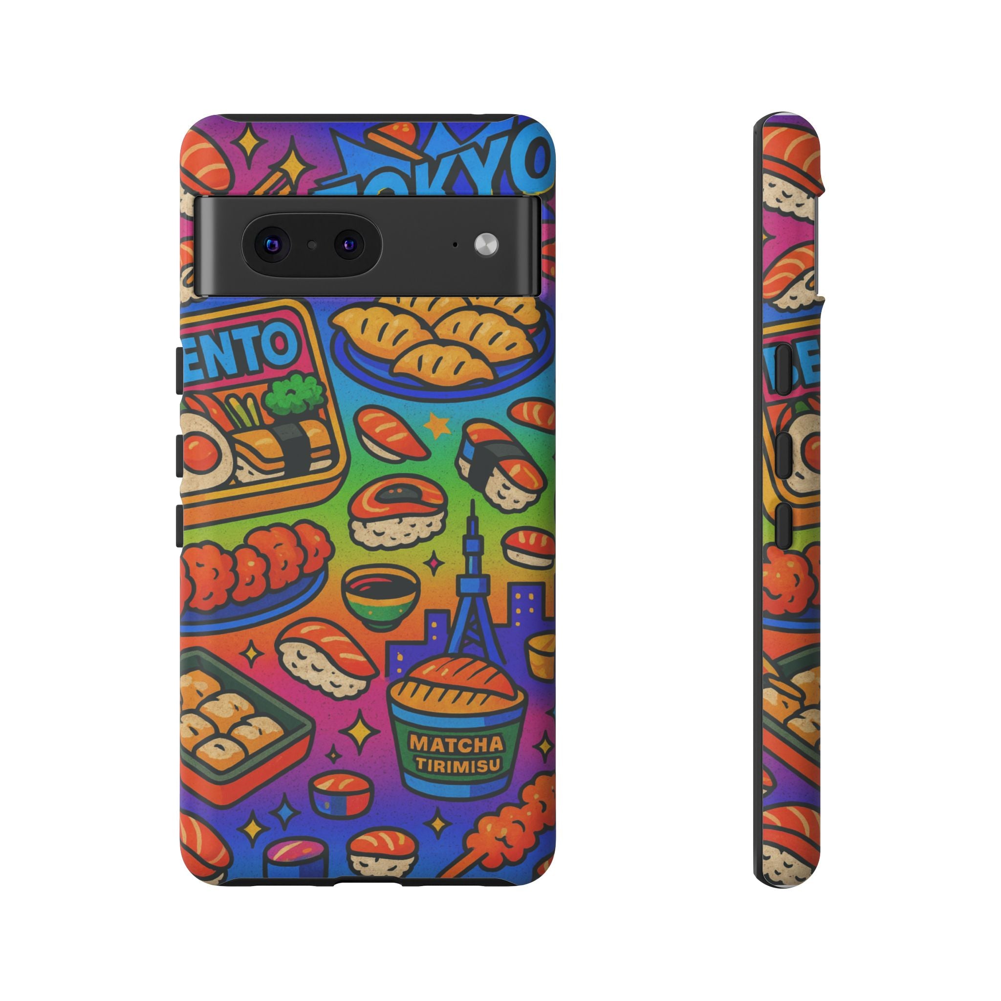Bento Box, White Cover Design, Tough Cases, Phone Cover