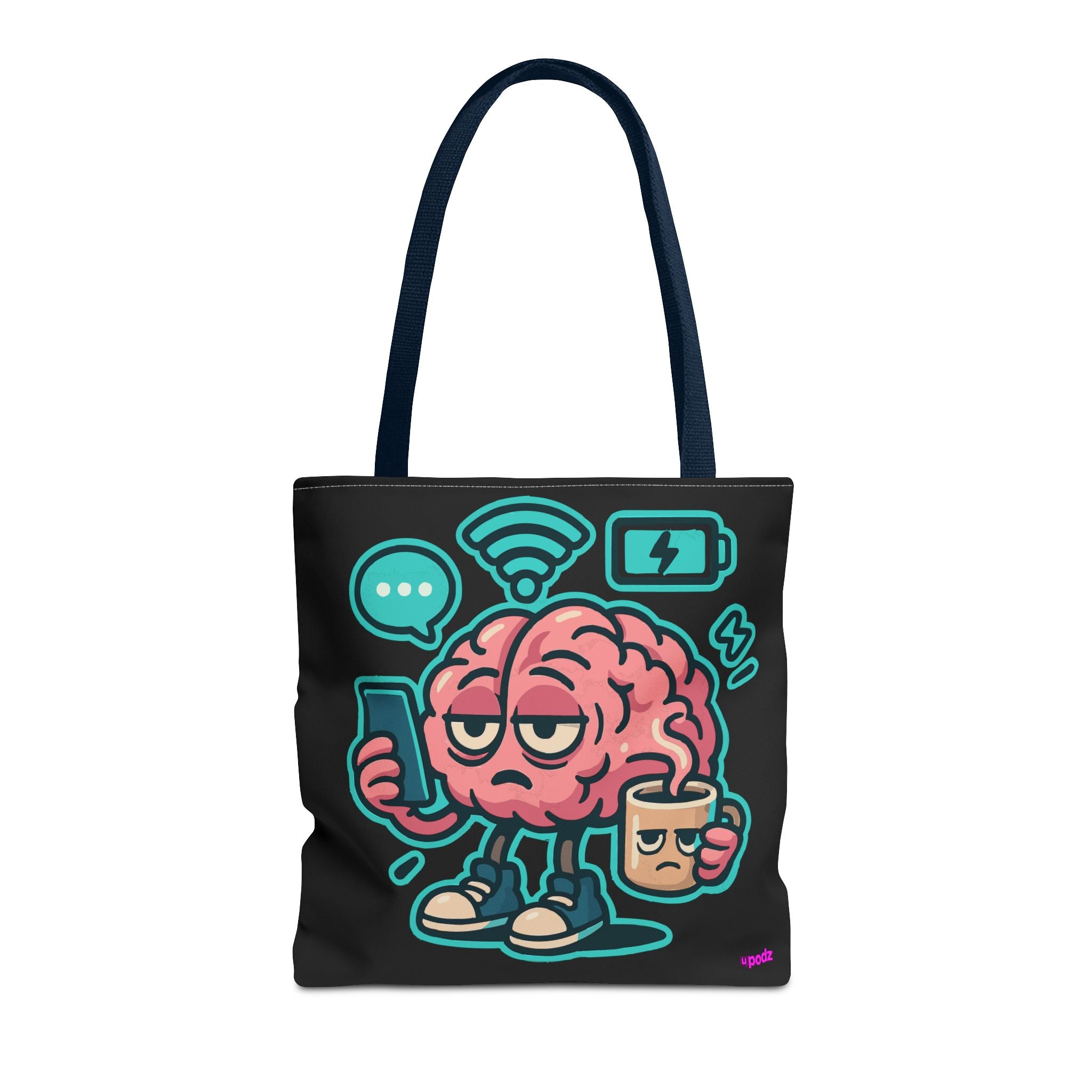 Brain Power Tote Bag - Quirky, Fun Tote Bag