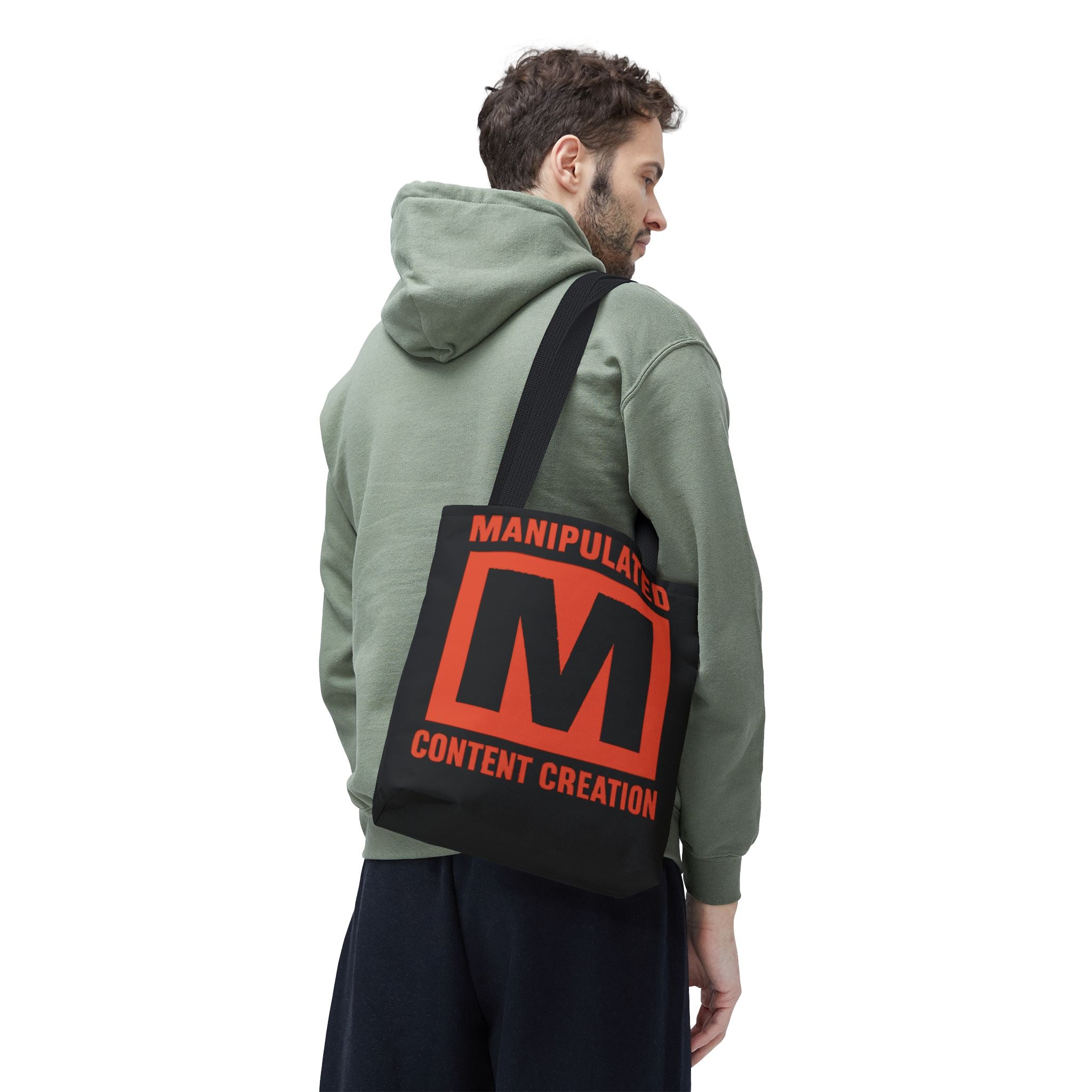 Manipulated Content Tote Bag, Inspirational Gift, Eco-Friendly Shopping Bag