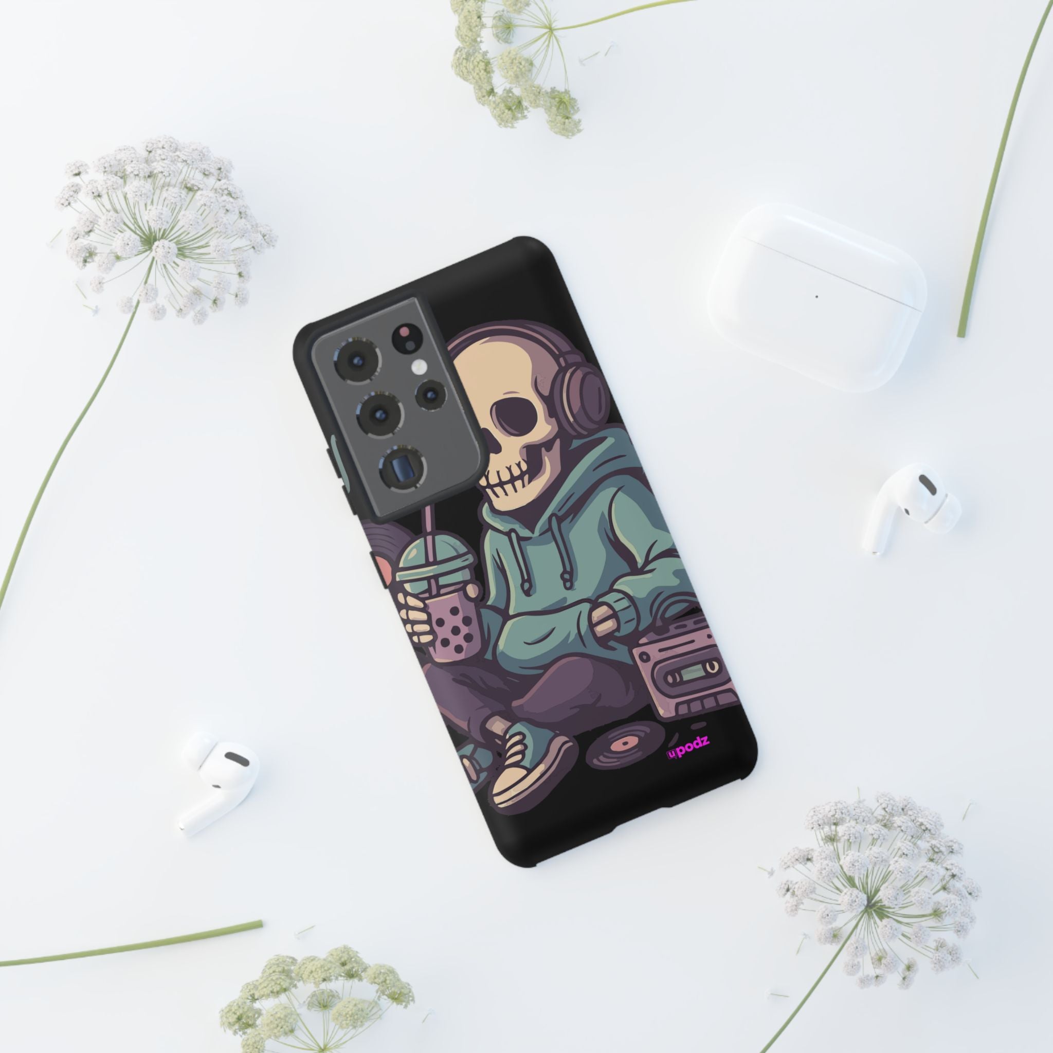 Skull Headphones Design, Tough Cases, Phone Cover