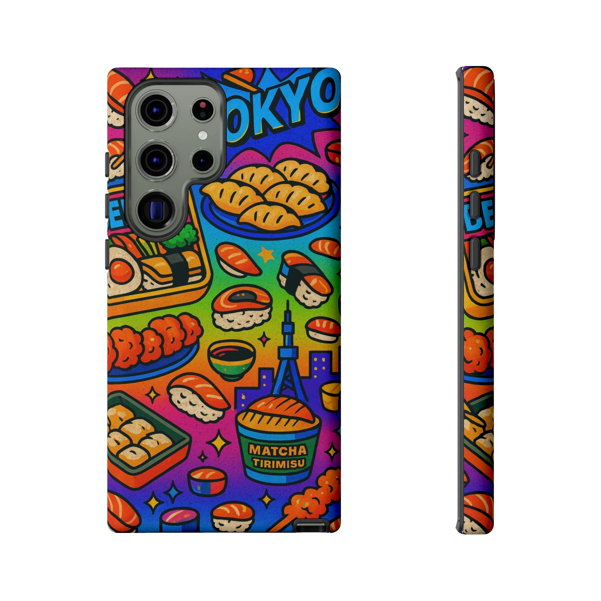 Bento Box, White Cover Design, Tough Cases, Phone Cover