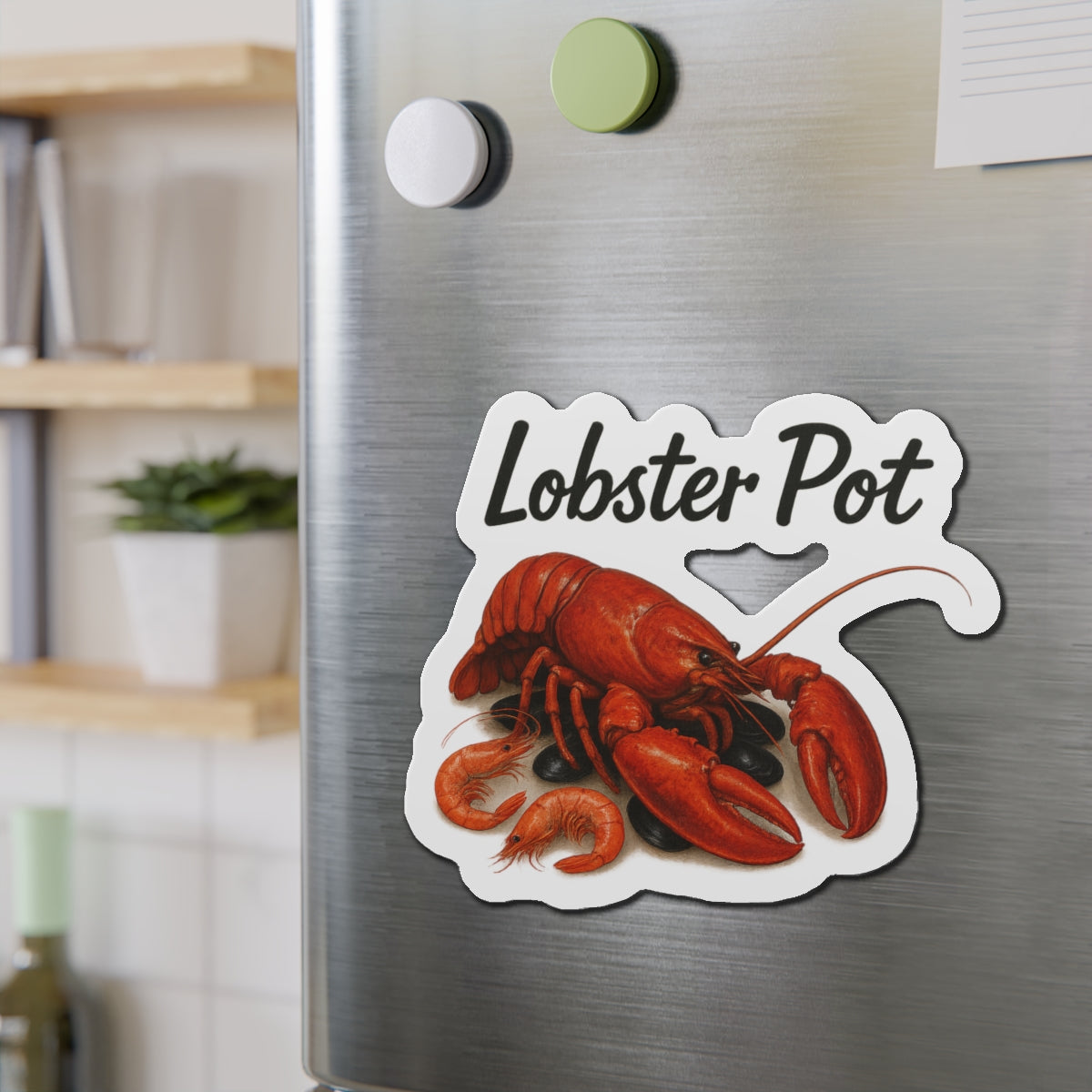 Lobster Pot Die-Cut Magnets, Fun Refrigerator Magnets