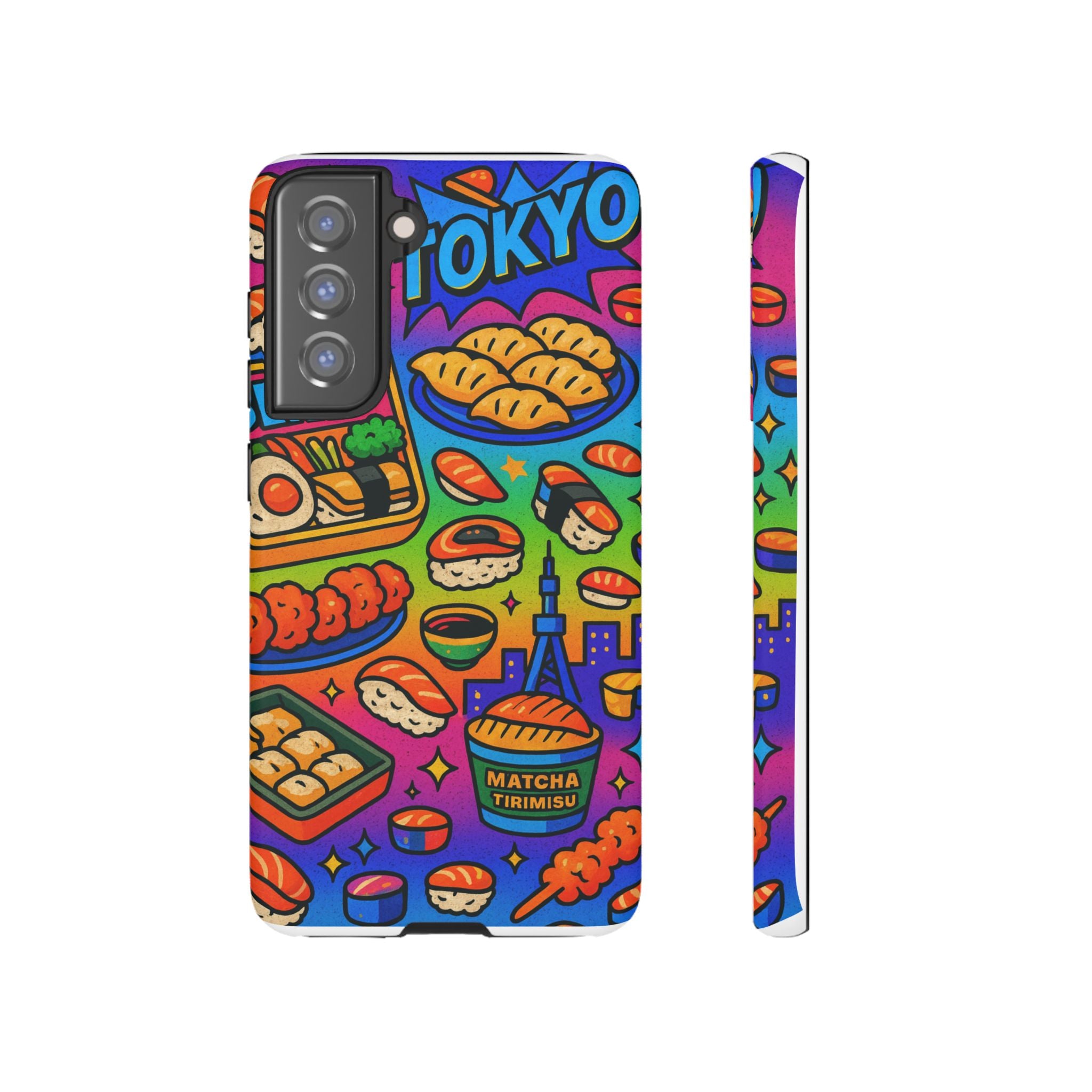Bento Box, White Cover Design, Tough Cases, Phone Cover