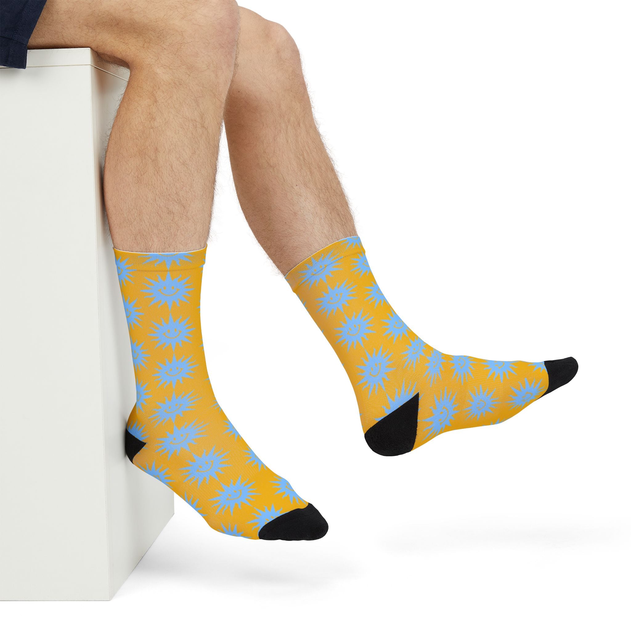 Summer Sun, Sublimation Crew Socks