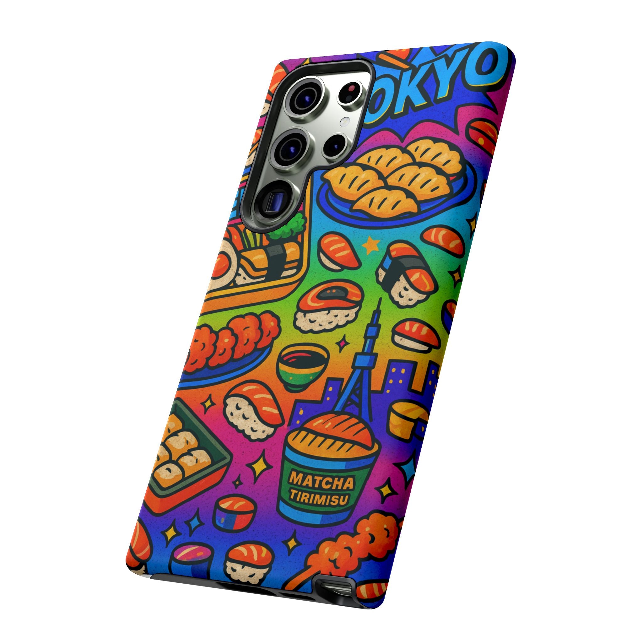 Bento Box, White Cover Design, Tough Cases, Phone Cover