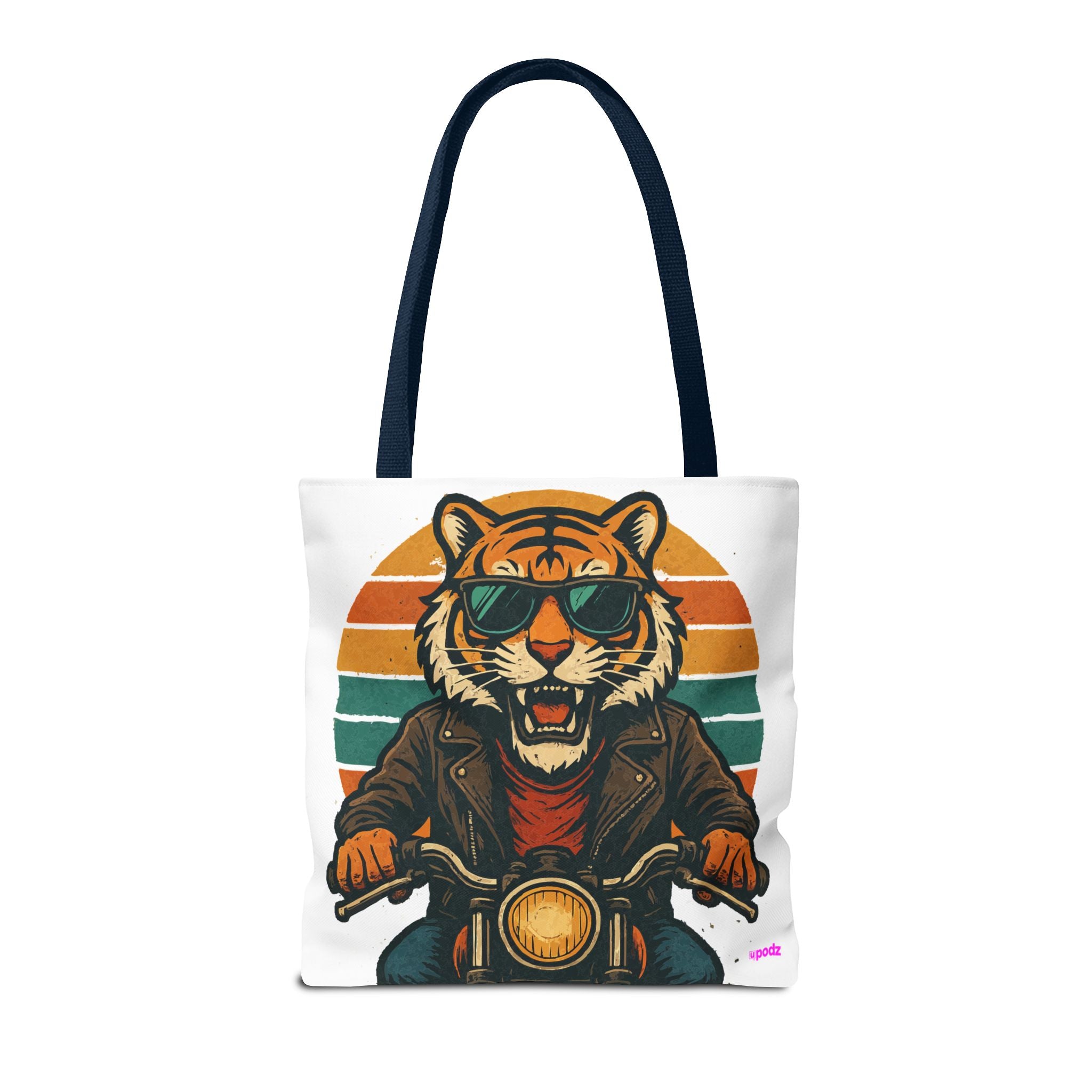 Tiger Rider Tote Bag - Quirky Fun Bag