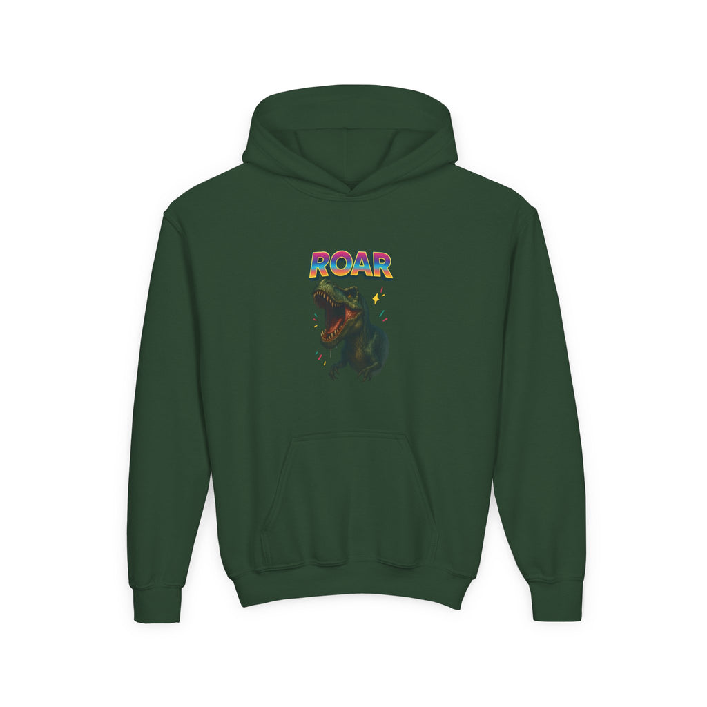 Copy of Roaring Dino Youth Hooded Sweatshirt, Casual Wear