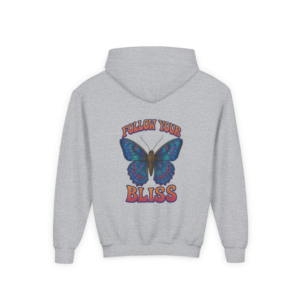 Butterfly Bliss, Youth Hooded Sweatshirt, Casual Wear