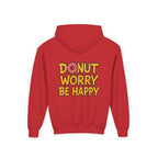 Donuts make me happy, Youth Hooded Sweatshirt, Casual Wear