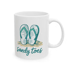 Sandy Toes Ceramic Mug |  Personalized Mug