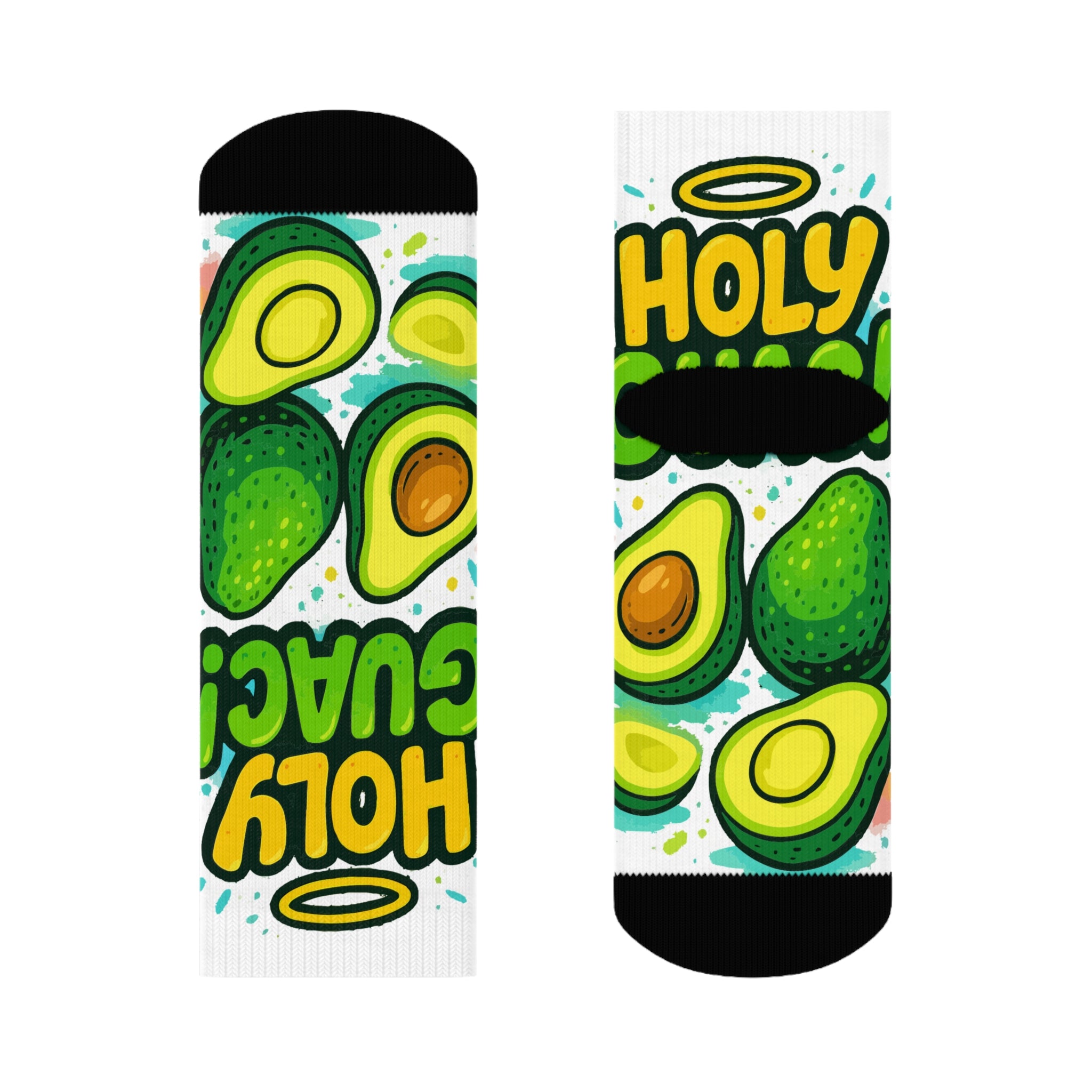 Holy Guac Crew Socks - Cool Socks