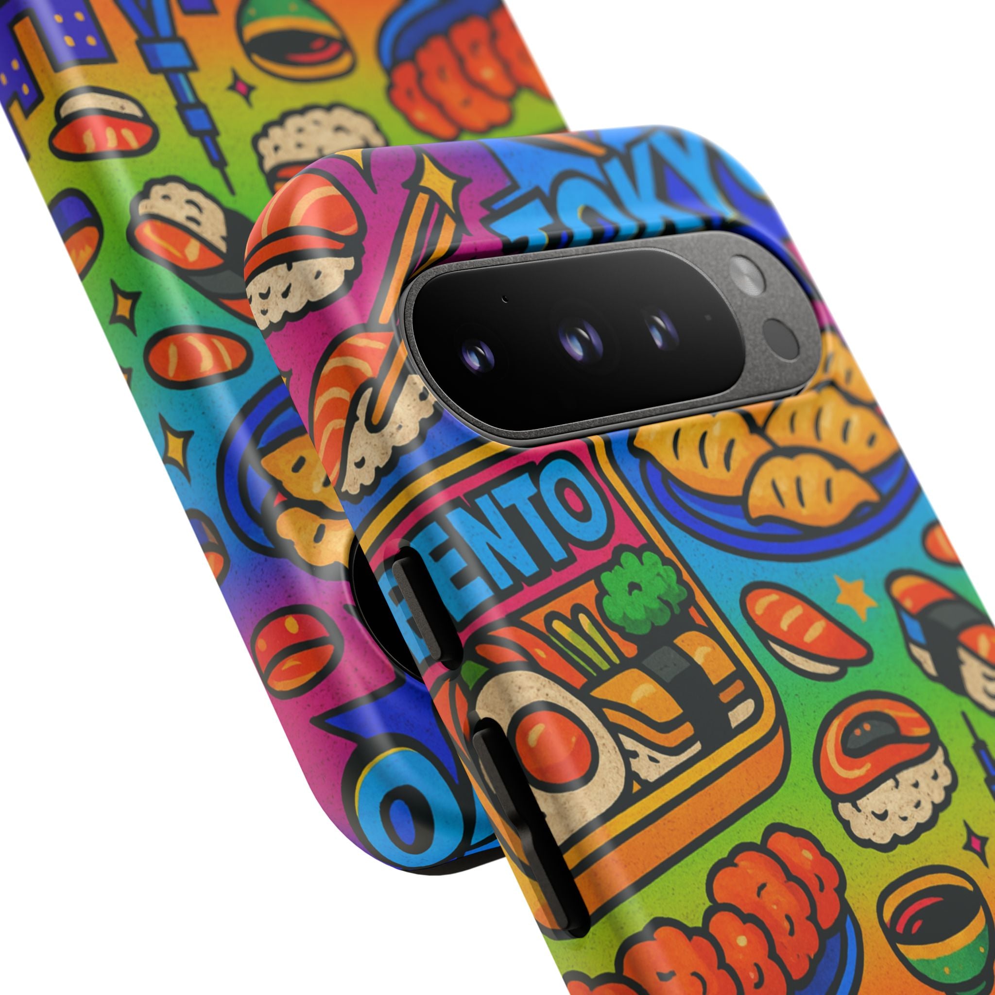 Bento Box, White Cover Design, Tough Cases, Phone Cover