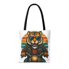 Tiger Rider Tote Bag - Quirky Fun Bag
