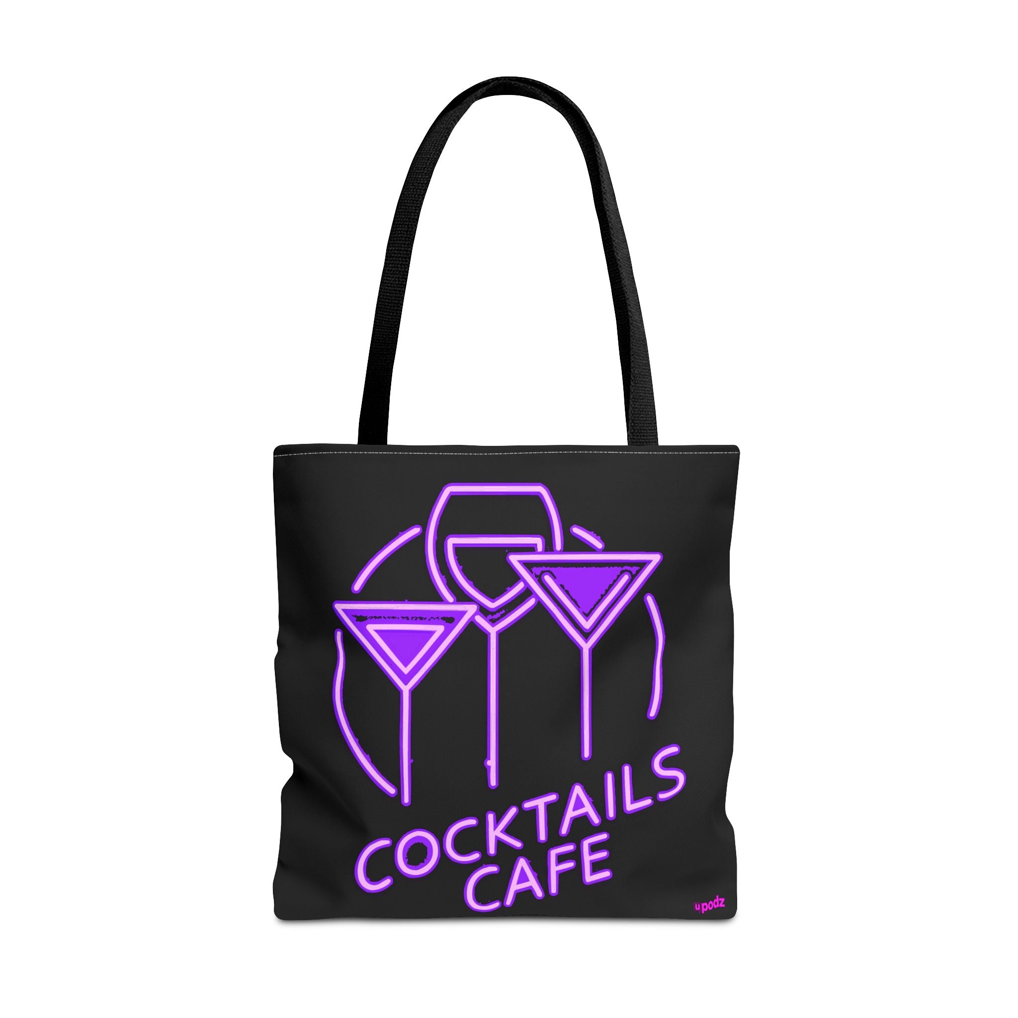 Cocktails Cafe Tote Bag - Quirky Fun Bag
