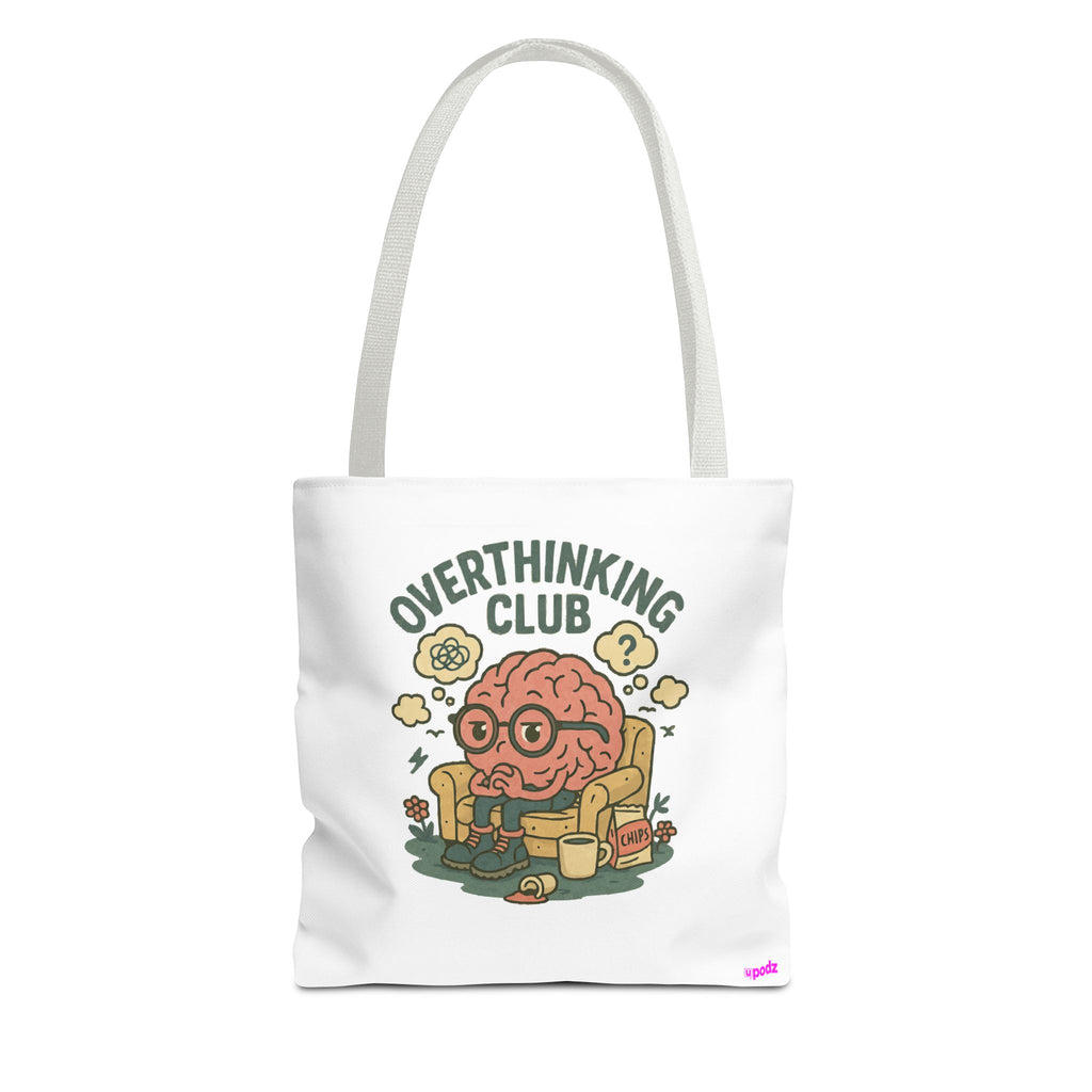 Overthinking Brain Quirky Design, Fun Bag