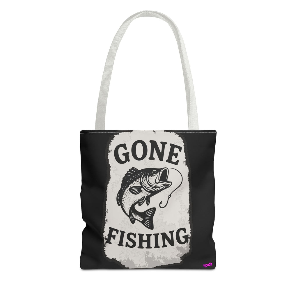 Gone Fishing Tote Bag - Quirky Fun Bag