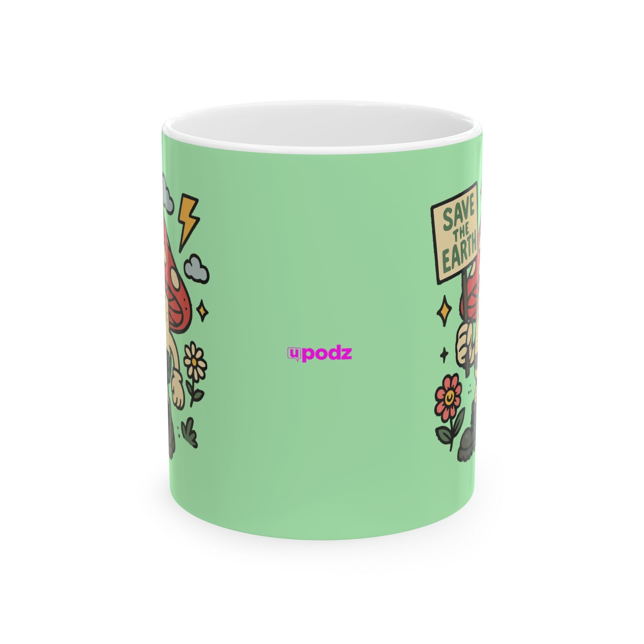 Save The Earth Ceramic Mug |  Personalized Mug