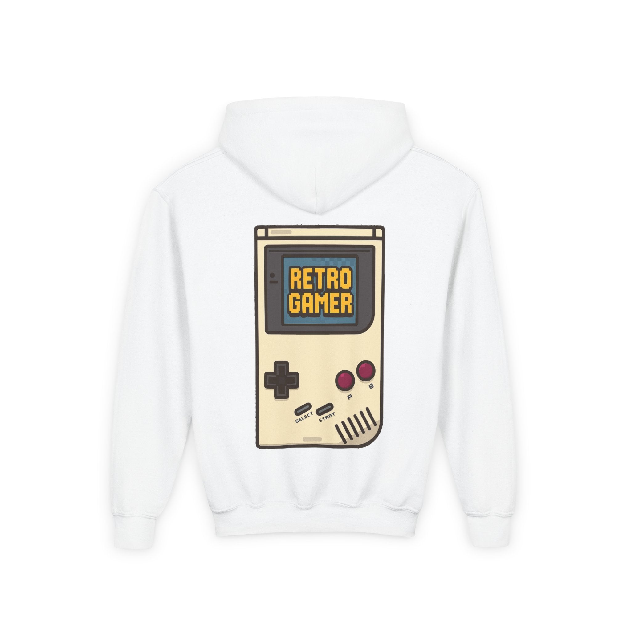 Retro Gamer Youth Hooded Sweatshirt, Casual Wear