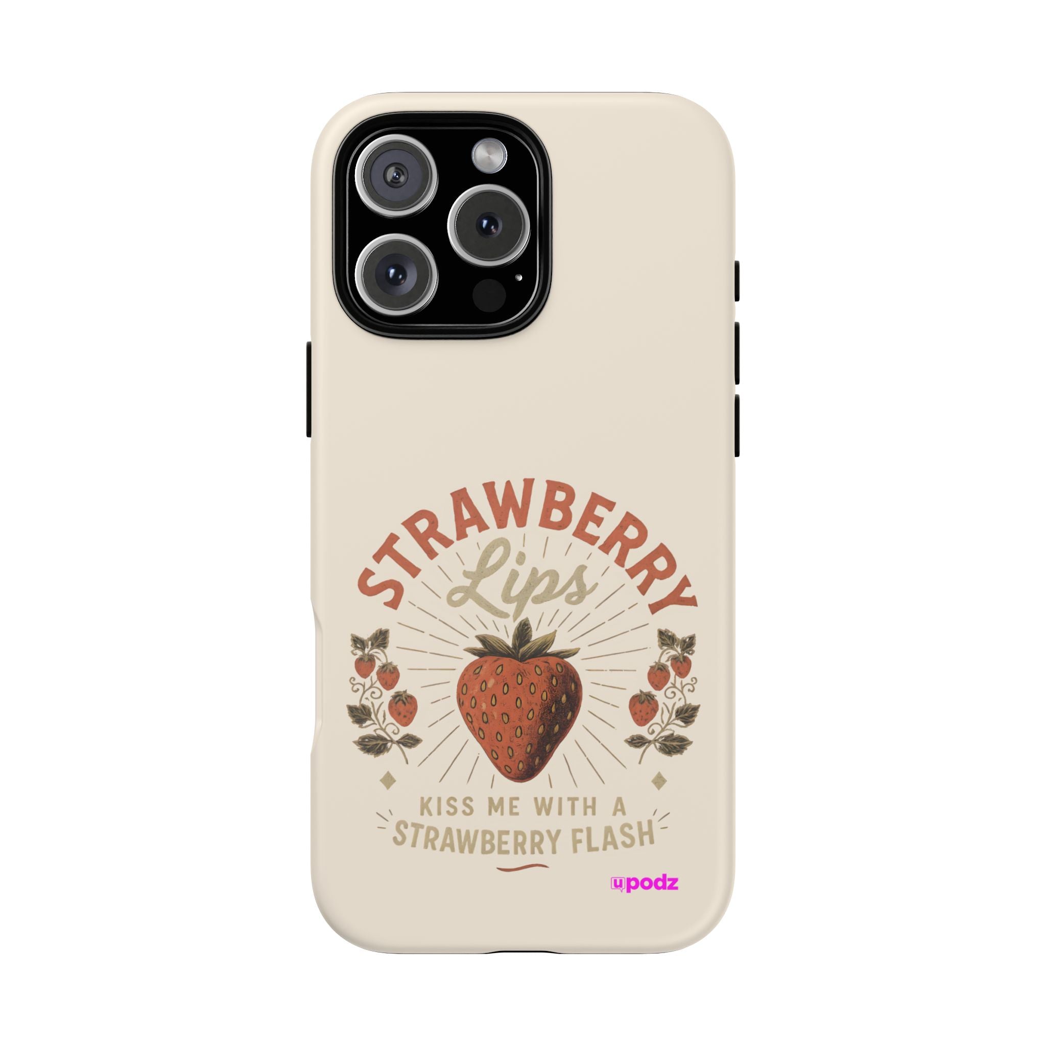 Strawberry Lips Design, Tough Cases, Phone Cover, Unique Gift