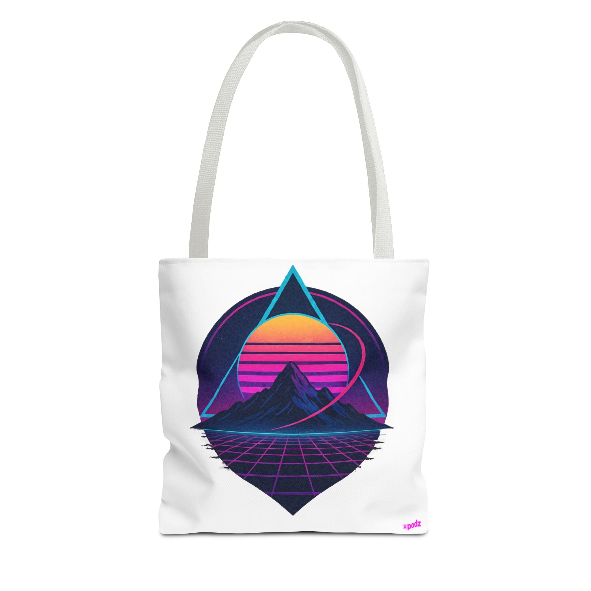Sunset Mountain Tote - Quirky Design, Fun Bag