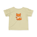Happy Baby Fox Infant Tee, Baby Shirt, Toddler Tee, Farm Animal T-Shirt