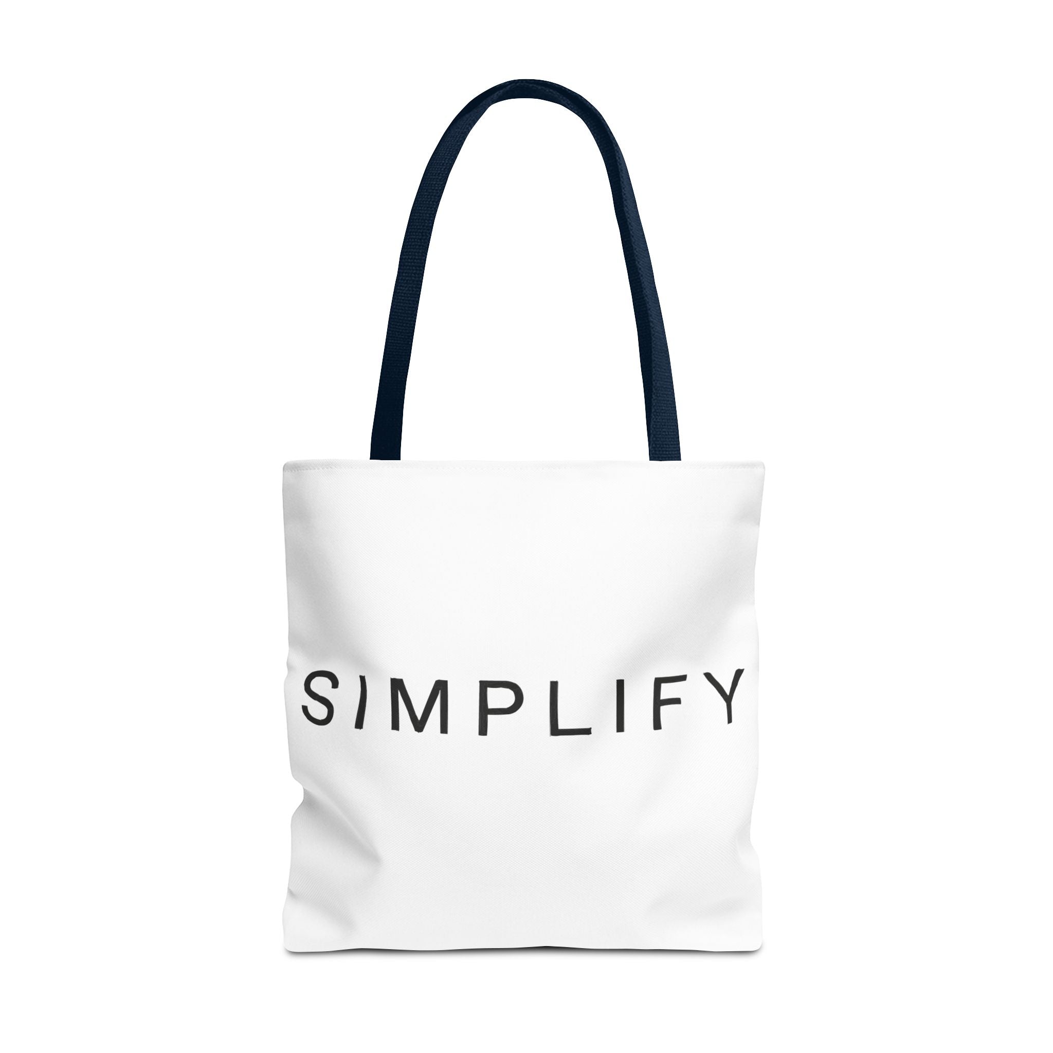 Simplify Tote Bag, Inspirational Gift, Eco-Friendly Shopping Bag