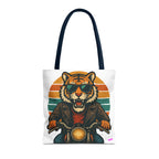Tiger Rider Tote Bag - Quirky Fun Bag