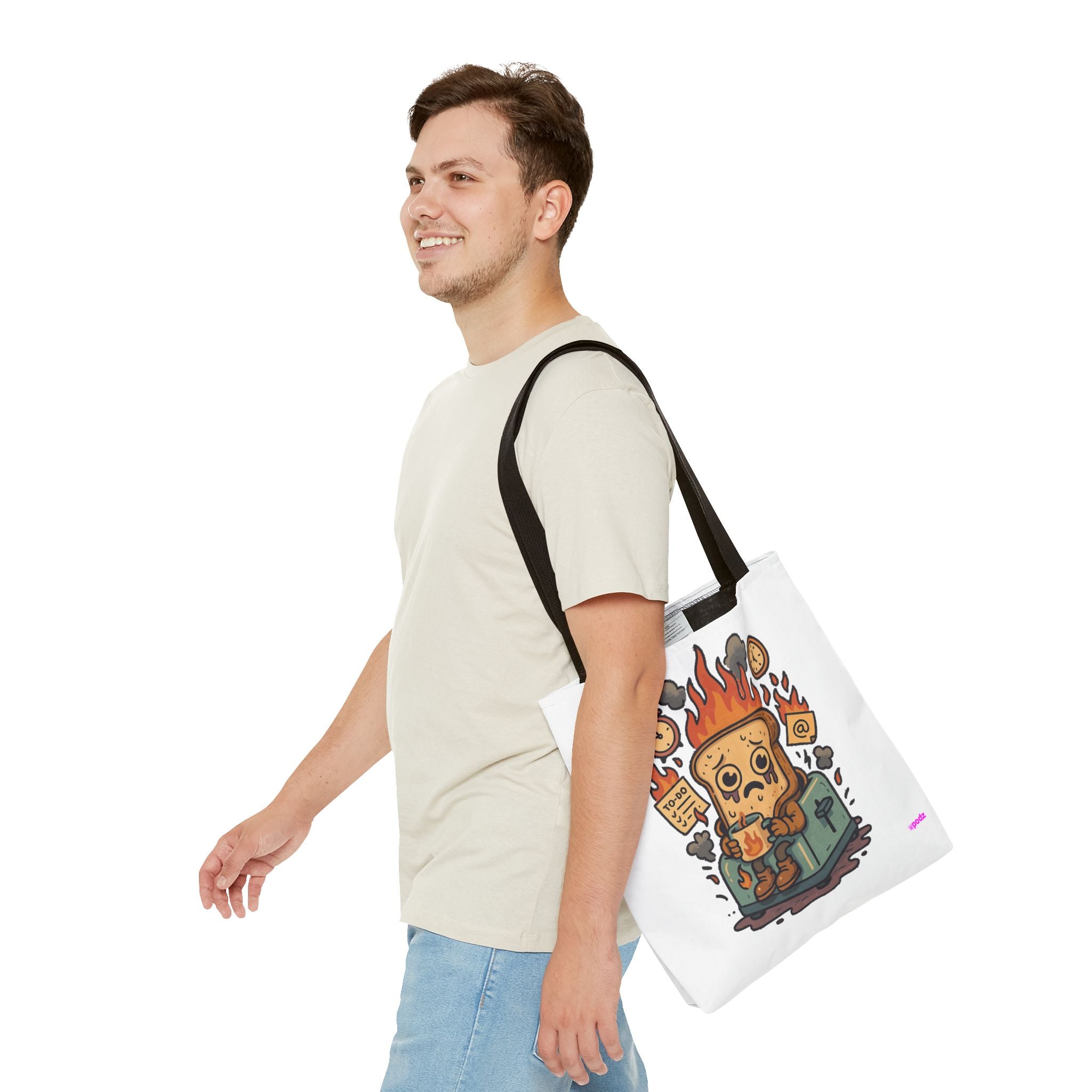 Burnt Toast Tote Bag - Quirky Fun Bag