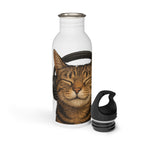 Feline Vibes Water Bottle, Reusable Sports Hydration Flask