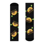 Tac o Clock Crew Socks, Jellyfish Design