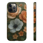Floral Design White Cover Design, Tough Cases, Phone Cover