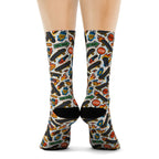 Skate Fire Socks, Funky Design