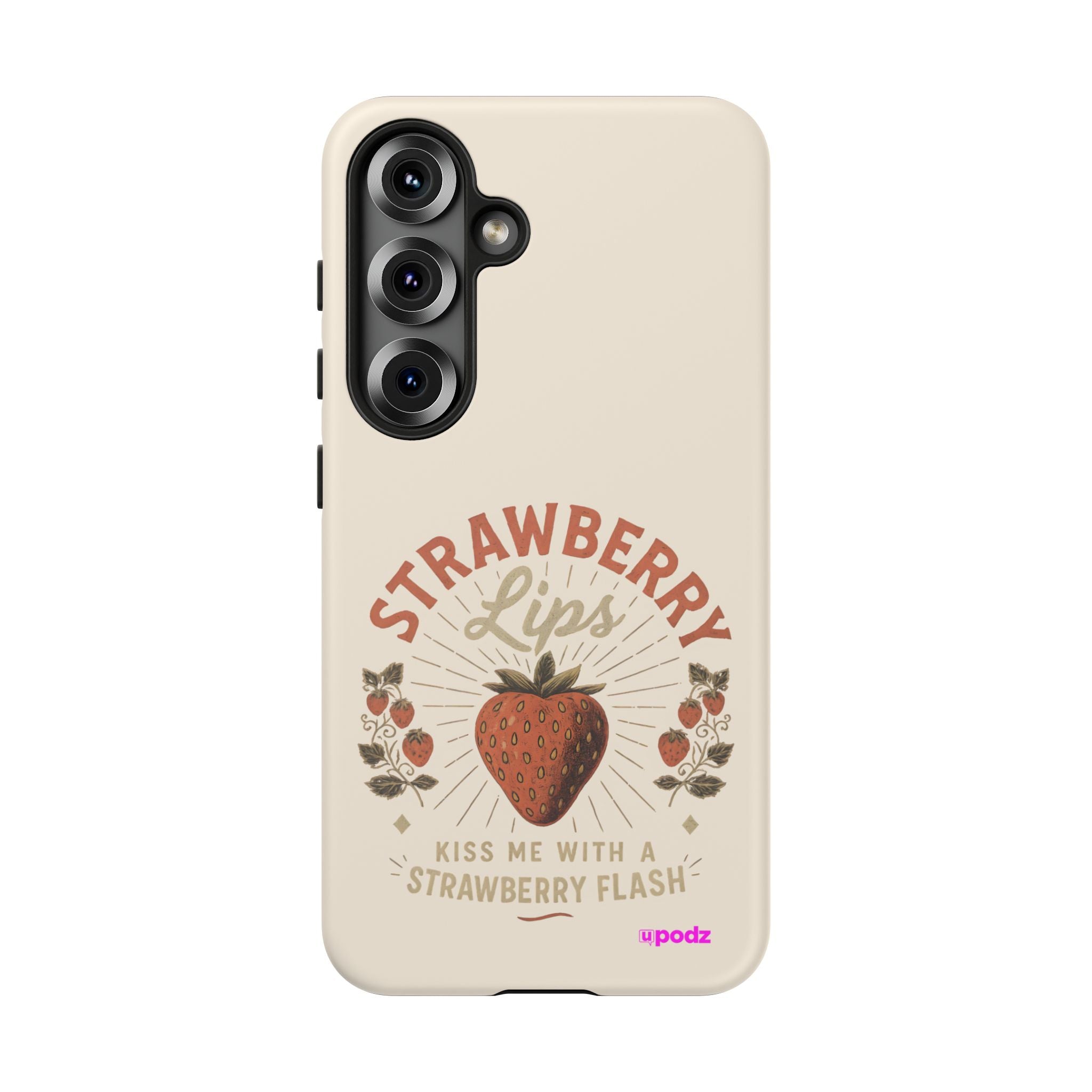 Strawberry Lips Design, Tough Cases, Phone Cover, Unique Gift
